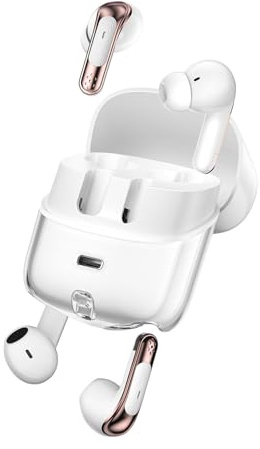 Jectse 2 Pack Wireless Earbuds, Bluetooth 5.4 Headphones, Low Latency Noise Cancelling in Ear Earphones with Digital LED Display for Couple Two Person for Sleeping Driving Hiking