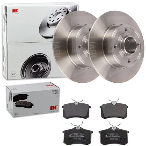 NK Bremsscheiben 240mm + Bremsbeläge hinten passend für Clio 3
