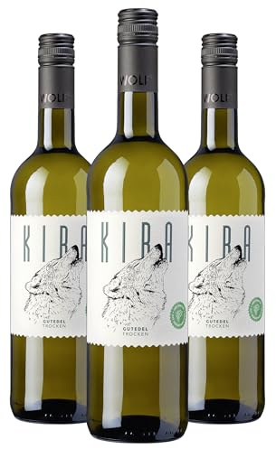 Wolfenweiler KIRA Gutedel trocken - Leitwolf Collection - Weißwein trocken mit Spannung & Nachhall aus Baden (3 x 0,75l)