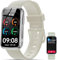 OUKITEL Montre Connectée Femme avec 2 Bracelets, 1.47 HD Smartwatch de Sport, IP68 Étanche, Oxymètre Podomètre, Cardiofrequencemètre, Calories, Smart Fitness Trackers d'Activité pour Android iOS