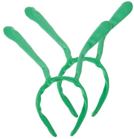 ELAYARD 2 Stück Bienenantennen-Stirnband Grün Lustiges Haarreif Mit Fühler Weiche Tier-Cosplay Haaraccessoires Für Karneval Party Bühnenauftritte Und Alltag