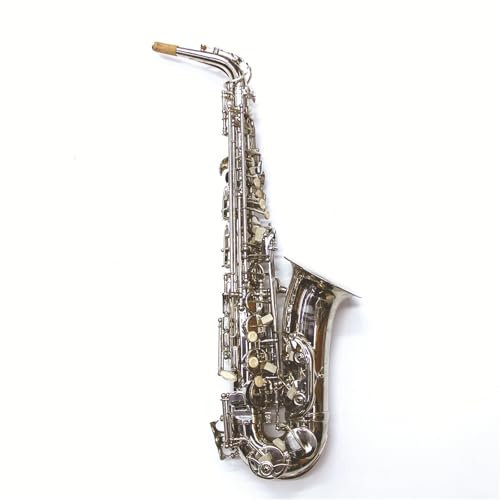 Altsaxophone Silbernes Es-Altsaxophon Blechblasinstrument Für Anfänger Und Erwachsene