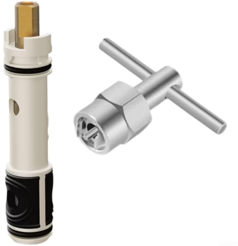 Ventilkern-Ersatz-Set für Einhandarmaturen mit Zubehör, kompatibel mit gängigen Wasserhahnmodellen (Zubehörmontage)