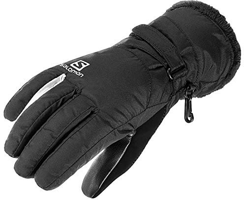 Salomon Damen Handschuhe, FORCE DRY W, Atmungsaktiv, Schwarz/Weiß, Gr. M, L40424200