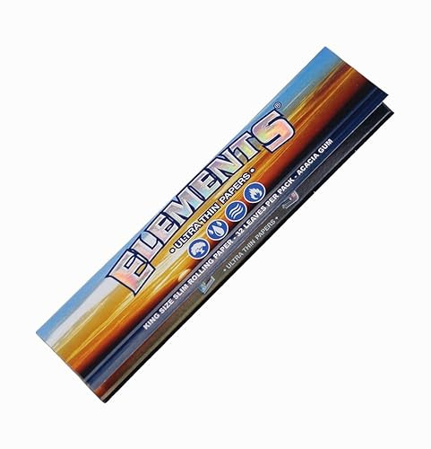 Elements King Size slim Papers Blättchen Rolling Paper NEU! 20 Booklets