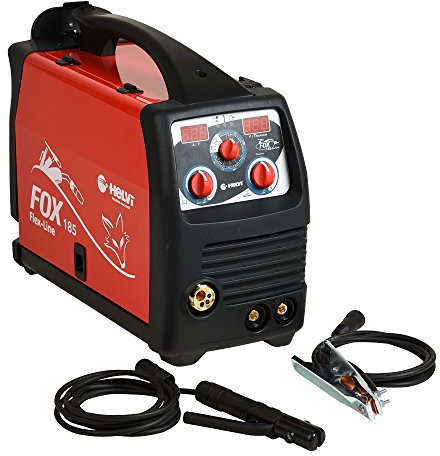 Helvi 99820039 Saldatrice Inverter Multiprocesso FOX 185 Flex-Line 115/230V, 230 V, Rosso, Nero