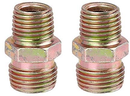 X AUTOHAUX Lot de 2 adaptateurs de raccord de tuyau d'air mâle NPT vers M16 x 1,5 mm