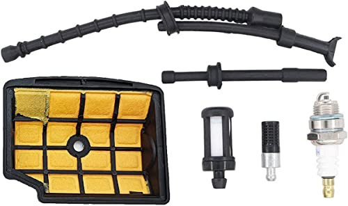 Hippotech Filtro aria e candela con tubo olio combustibile per STIHL 020T MS200 MS200T