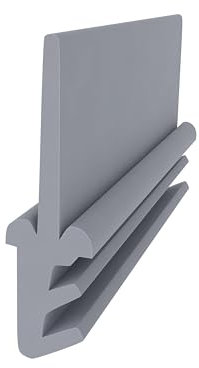 Dachfensterdichtung für Roto Dachflächenfenster – Grau | 6 Meter | Gummidichtung | 19 mm Höhe | Fensterdichtung | Zugluft- & Witterungsschutz