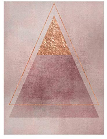 Bilderwelten Magnettafel - Geometrie in Rosa und Gold II - Memoboard 40 x 30cm