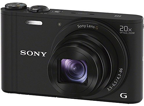 Sony DSC-WX350 digital camera (18 megapixels, 20-gang opt Zoom, 7.5 cm (3 inch) LCD display, NFC, WiFi) black (refurbished)