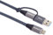 PremiumCord Cable de Conexión USB-C 3.2 Gen 2x2, Cable de Datos Superspeed ​​Hasta 20Gbit/s, Cable de Carga Hasta 5A, Potencia 100W, PD 3.0 / QC 4.0, USB 3.2 Generation 2x2 Tipo C + Tipo A, Negro, 2m
