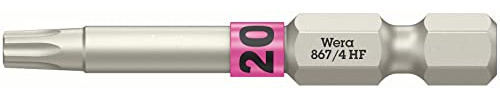 Wera - 05060508001 - Bit mit Haltefunktion, 867/4 TORX® HF, TX 20 x 50 mm