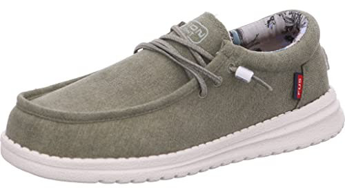 Fusion Herren Leinenschuh in Grün, Größe 42