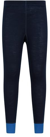 Mountain Warehouse Merino Kids Baselayer Pants Blue Kids Size 7-8 Years