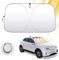 Parasol Delantero Coche, Protector Solar Cubierta de Parabrisas, Parasol Coche Delantero, Cubierta de Parabrisas Plegable, Coche Sol Sombra, Parabrisas Delantero, para automóvil, 145x80cm