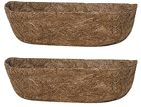 QUINTRA Blumentpfe Fr Blumentopf, Ersatzkrbe, Einstze zum Aufhngen, Faser-Pflanzgef, Kokosnsse, Terrasse, Rasen und Garten (A, One Size)