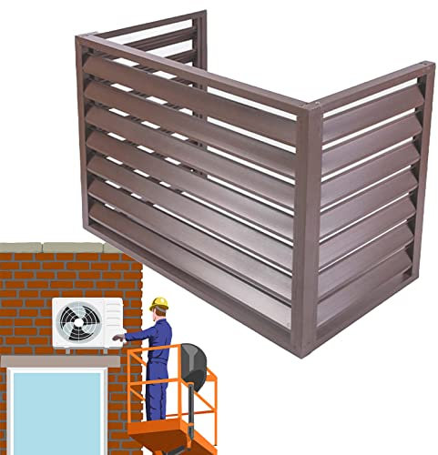 Klimaanlage Abdeckung Fenster AC Schutzhülle Aluminium Outdoor Privatsphäre Staubdicht Strapazierfähig Wasserdicht Zaunblende Kondensationseinheit Schutzhülle