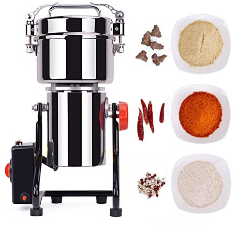 300 G Elektrische Getreidemühle Gewürz-Kräutermühle Swing-Typ Kraftbrecher Edelstahl Familienmedizinische Pulvermaschine Hohe Drehzahl Für Getreide Pfeffer Kaffee Perle Trockenfutter Mühlenpulver