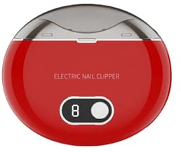 dijiusidy Automatischer Nagel mit UV Desinfektion für Erwachsene ABS Automatischer Nagelfingernagel Elektrischer Nagelclip Nagelknipser, Rot