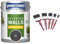 Johnstone's, Exterior Smooth Masonry Paint, Black, Up to 15 Years Protection, Weather & Fit For The Job 5 pc Mixed Sizes Paint Brush Set for a Smooth Finish with Emulsion, Gloss