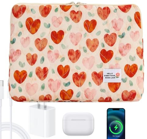 Organizing Charger Sleeve, Charging Cable Laptop Sleeve, Headphones Carrying Sleeve, Travel Laptop Sleeve, Study Room Laptop Organizer, Stylish Laptop Protection, for Traveling, Study Room