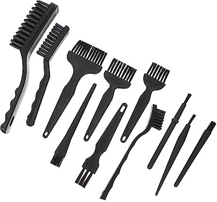 WATIIFUFU 11pcs Keyboard Cleaning Brush Laptop Keyboard Cleaner Brush Mini Computer Brush Electronics Cleaning Brush Motherboard Brush Lap Top Computer Cleaning Brush Cleaning Kits Bye Black
