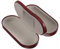Scatola Portaocchiali Doppia in Pelle Pu, Custodia Compatta Per Da E Da Sole, Design a Doppio, in Tessuto Flock, Rosso Scuro