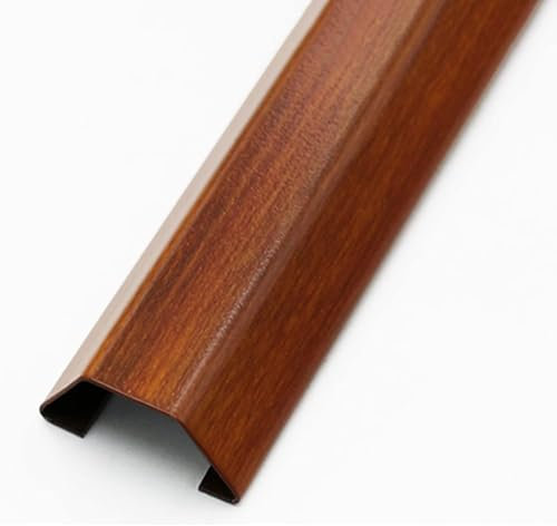 VUIKLCty Cord Covers for Wires On Floor, Durable Wall Cable Hider Concealer/Wires Management Kit with Adhesive Backing, Waterproof Metal Trunking Brown(A,Holds 16 wires)