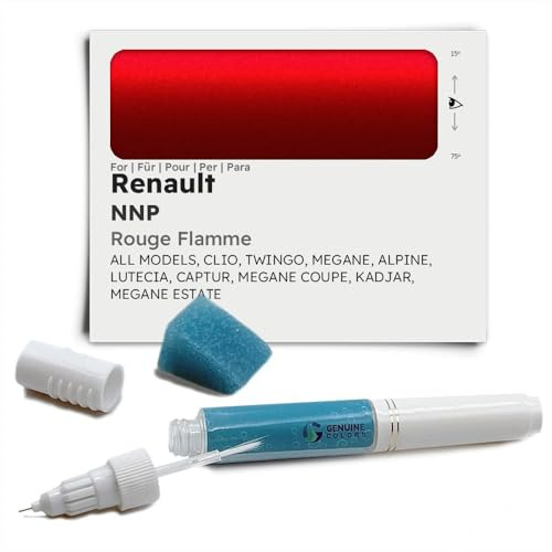 Genuine Colors Lackstift Rouge Flamme NNP für Renault Rot CLIO TWINGO Megane Alpine LUTECIA CAPTUR Coupe KADJAR Estate