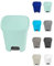 JARDIN202 - Cubo basura plástico Apertura con pedal 25 Litros | Cubo reciclar Mate 35x30x42 cm | 25 Litros (Verde)