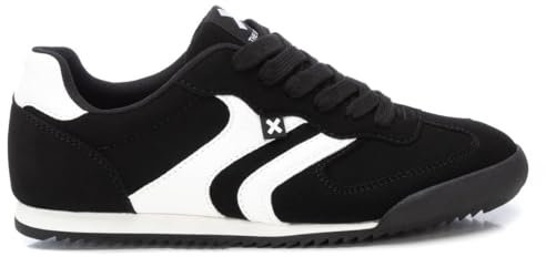 XTI - Zapatilla Mujer Negro - Calzado Cómodo y Versátil - Moda Casual - Modelo 14405104 (Talla 38)