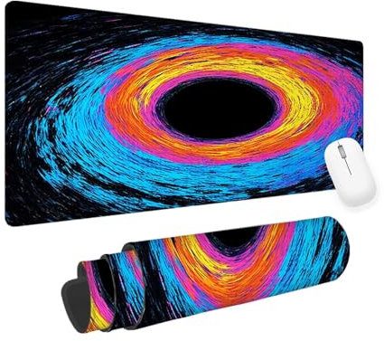 Color Mouse Mat Line Gaming Mouse Pad 700x300x3mm Large Mouse Pad, Gaming Keyboard Mousepad, Extended Mousemat, Waterproof Surface, Durable Stitched Edges, Laptop Desktop Gaming Desk Pad yv-198
