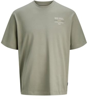 JACK & JONES Herren Male T-Shirt Plus Size Rückenprint T-Shirt Jjeurban Edge Studio Tee Ss Sn Pls (1er Pack)