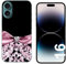 Generico Cover compatibile con Cover Apple Iphone 16 Fiocco rosa Rigido
