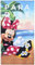 Clondo Telo Mare Bambina 70x140 cm Per Minnie Fan - Microfibra Morbida in Poliestere – Asciugamano Mare Piscina, Colori Vivaci, Idea Regalo Estate, Gadget Ufficiale