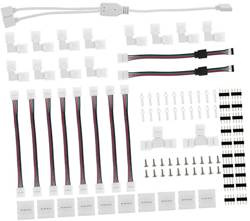 KONTONTY 1Satz LED Strip Jumper Lötfreier Rgb Adapter für Lückenlose Hochwertige Lichtanschlüsse für Flexible LED Streifen Esstisch und Schränke