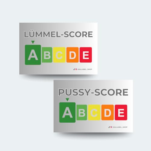 150 Malle Sticker 75x LÜMMEL-SCORE und 75x PUSSY-SCORE I Mallorca Aufkleber I Festival Stickerset I Saufsticker I Mallabel Sticker (150)
