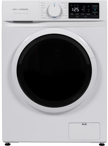 HEINNER HWM-M1014IVNA+++ Waschmaschine, 10 kg, bürstenloser Motor, 15 Waschprogramme, 72 dB Geräuschpegel, LED-Anzeige, 1400 U/min, Energieklasse A+++, 5 Year Warranty (Weiß, 10 KG)