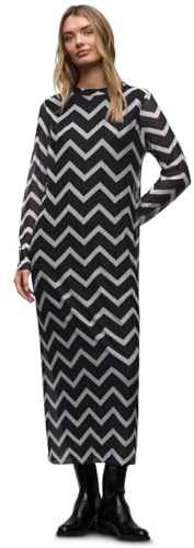 Street One Damen Mesh-Plissée Kleid