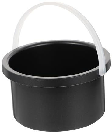 BAZEITFLOW Wax Melting Inner Pot Wax Pot Replacement Aluminium Non-stick Inner Bowl with Handle Black