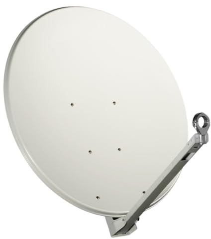 Gibertini Spiegel XP Premium 85 cm lichtgrau | Aluminium-Satspiegel | Alu Satellitenschüssel | wetterfeste & extrem stabile Antenne