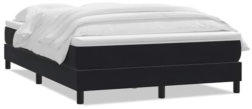 Homgoday Boxspringbett Mit Taschenfederkernmatratze - Komfortable Nachtruhe in Schwarz/Weiß, 223x160x25 cm - Für erholsamen Schlaf Model3315977