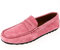 Mocassin Homme très Tendance en véritable Cuir Daim Rose 605