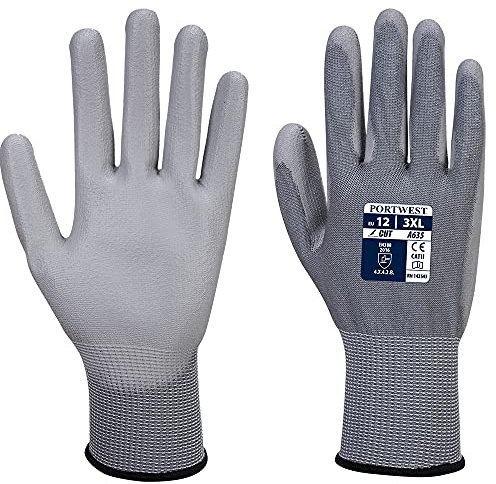 Portwest A635 Economy Cut Protection Glove Grey, Medium