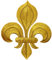 ecusson fleur de lys lot 2 couronne royal roi france chevalier 10x8,5cm patche insigne