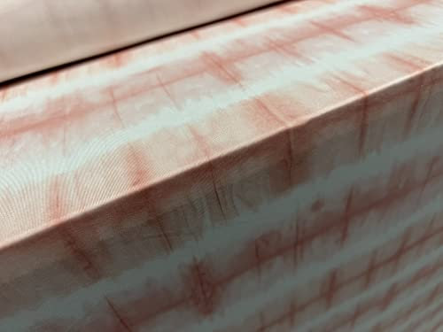 Weicher Spandex-Stretch-Jersey-Stoff, Meterware, Puls-Batik-Druck, Pink und Elfenbein