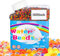 TBST Water Beads, 50,000 Pcs Colorful Water Crystal Beads, Gel Soil Water, Stress Relief Crystal Beads, Water Gems Vase Filler for Home Decorations