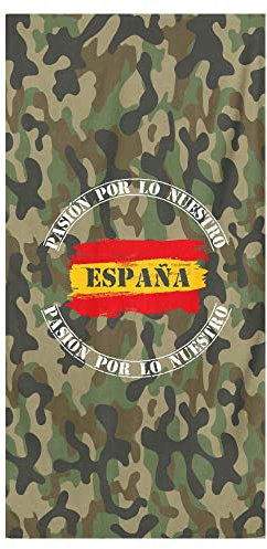 Toalla de Playa Camuflaje Bandera de España 160cm