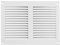 White Metal Air Vent Grille / 200mm x 150mm / with Fly Screen – Anti Insect Mesh/Modern Flat Rectangular Louvre Duct Cover